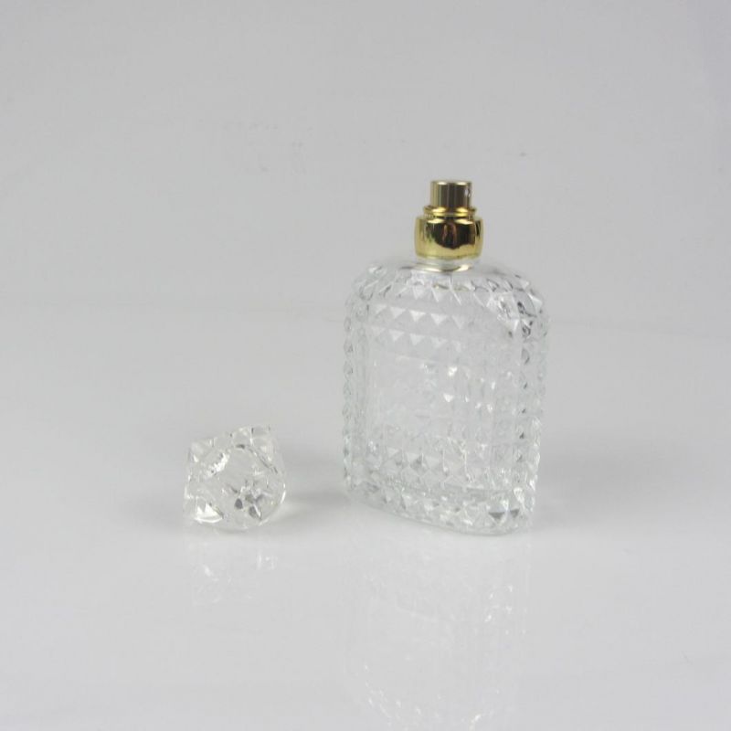 Fashion Shape Perfume Glass Bottle with Different Color Cap