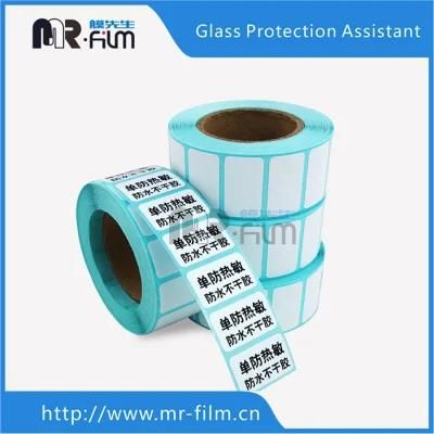 Self Adhesive Label for Glass