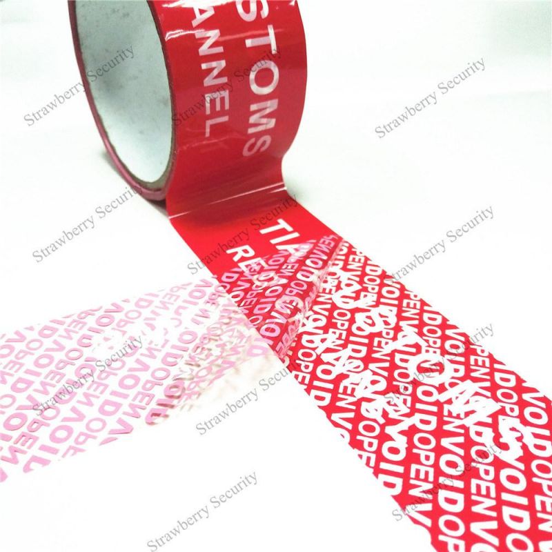 Tamper Evident Security Void Tape for Carton Packing