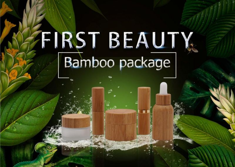 Bamboo Essential Oil Bottles 100ml Glass Dropper Bottle Wholesale