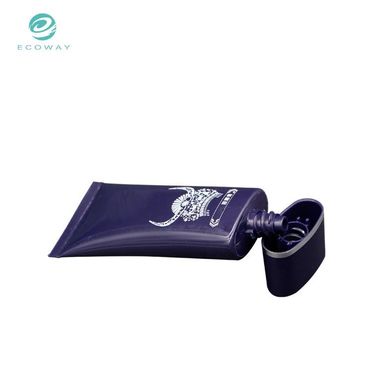 Purple Hose Round Bronzing Custom Pattern Text Style PE Bb and Cc Cream Packaging Tube