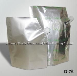 Plain Foil Spout Packaging Pouch