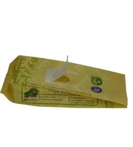 Baby Wet Tissue Packaging Bag with Usable Sticker