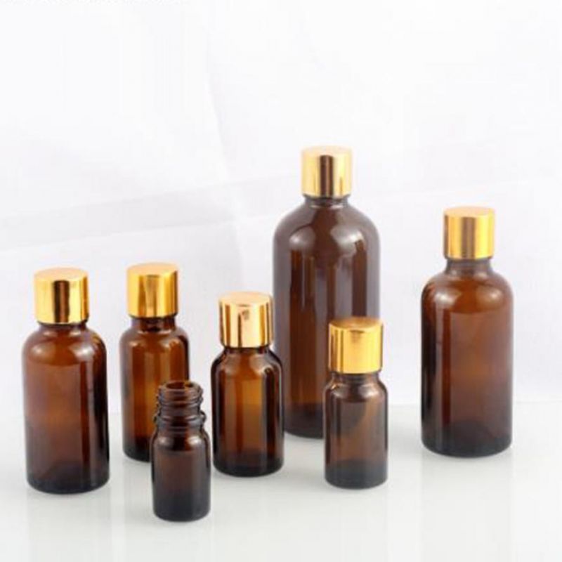 5ml 10ml 30ml 50ml 100ml Amber Cosmetic Glass Bottle for Essential Oil