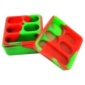 China Factory New Design 4+1 Large Lego 26ml Customized Silicone Wax Container