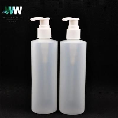 250ml Flat Shoulder Shower Gel Shampoo Bottle with Spray Pump