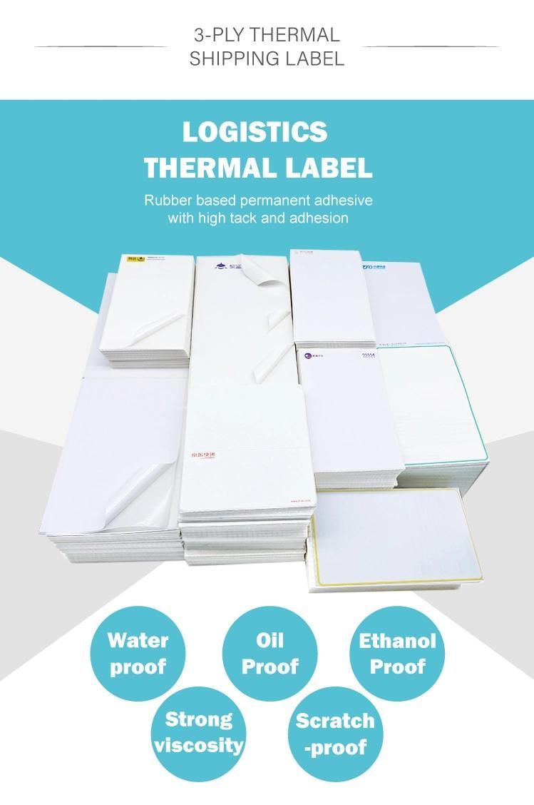 150*100*500 3 Layer Best-Selliing Custom Thermal Sticker Express Blank Packaging Shipping Printer Sticker Labels