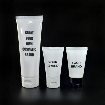 White Plastic Soft Tube Cosmetic Hand Facial Cream Empty Squeeze Tube Shampoo Lotion Refillable Tubes