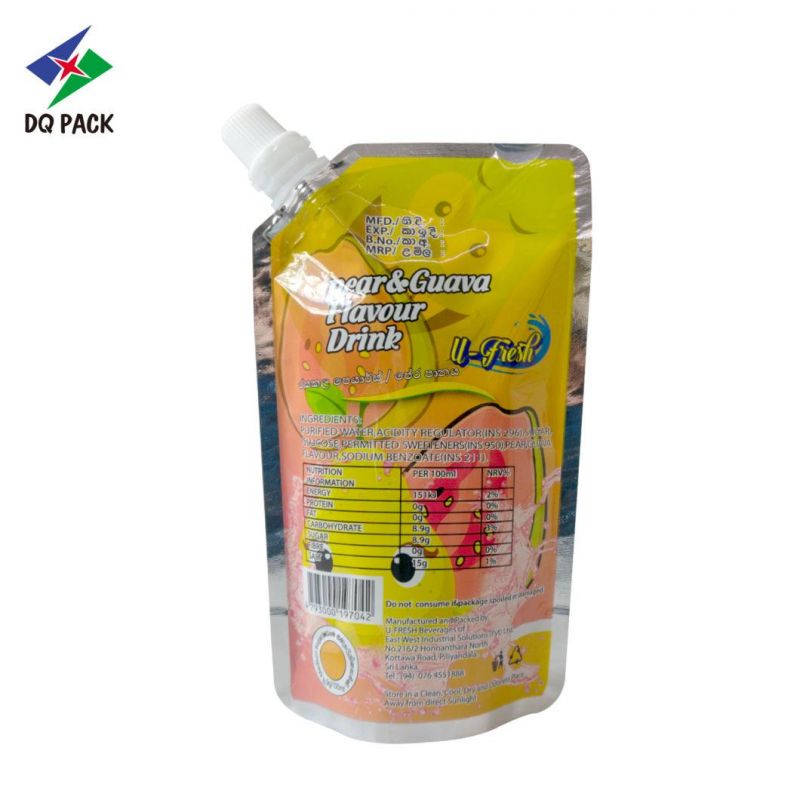 Dq Customized Design Spout Pouch Nozzle Bag for Juice