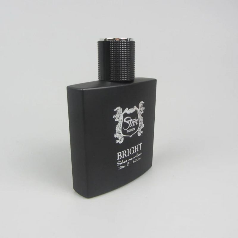 Square Glass Empty Perfume Spray Bottle with Cap