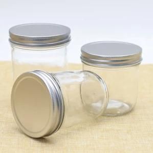 Factory Price Practical Empty Transparent Round Drop Resistant Glass Food Jars