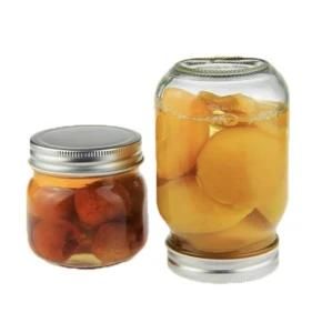 250ml 500ml Food Grade Clear Screw Top Glass Mason Jar for Food Canning