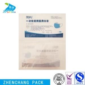 Plastic Laminated Paper Mask Pouch with Transparent Window in Front