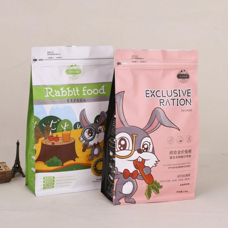 Wholesale Customized Reusable Bag Pet Animal Food Bag Ziplock Plastic for Food Grade Pet Dog Food Packaging Bag