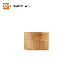 10g Bamboo Pattern Cosmetic Round Straight Wooden Cream Jar