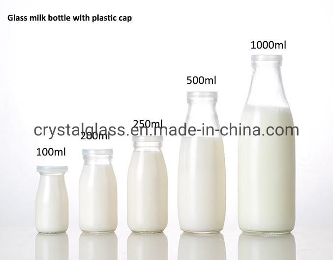 Wholesale 500ml 300ml 250ml Glass Cold Coffee Bottles for Chocolate Milk 32oz