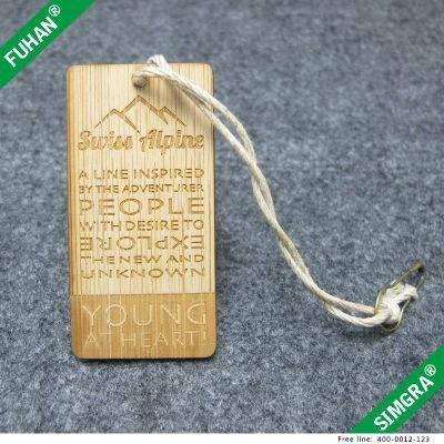 Customized Wooden Hangtag Eco-Friendly Die Cut Swing Tag