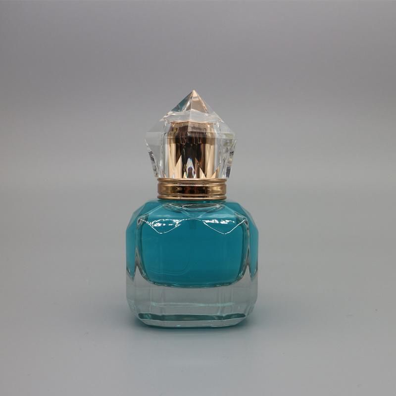 Super Clear Glass Perfume Bottle with Different Plastic Cap