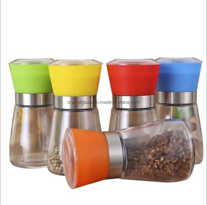 180ml 6oz Stainless Steel Salt and Pepper Grinder Bottle with Stand