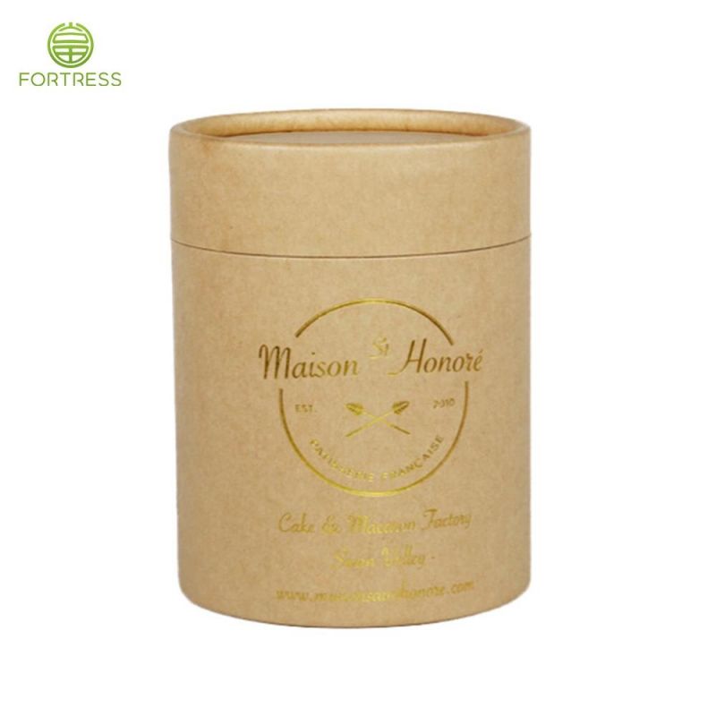 Compostable Recyclable Kraft Round Paper Tube Coffee Tea Paper Tube
