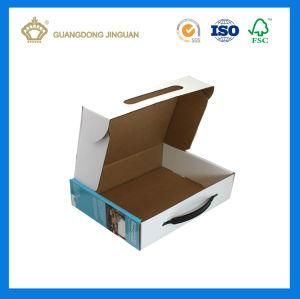 Colorful Printed Corrugated Packaging Box for Electronics Products (With Plastic Handle)
