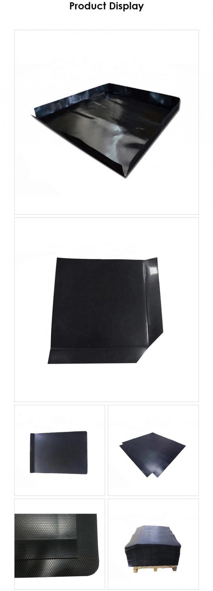 Recycled Moisture Resistant Black HDPE Plastic Slip Sheet for Pallet