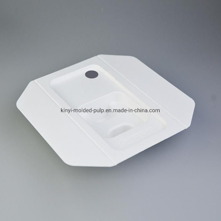 Eco Friendly Custom Packaging Tray Biodegradable Compostable Mobile Phone Tray