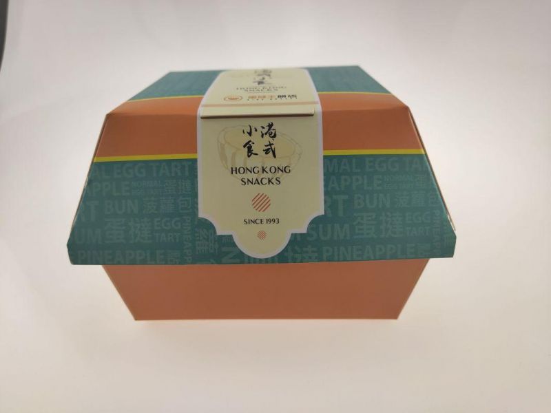 Custom Green Environmental Protection Food Packaging Tray Box Container