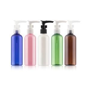 Clear Blue Green Pink Amber 100ml 200ml Pet Plastic Lotion Pump Bottle