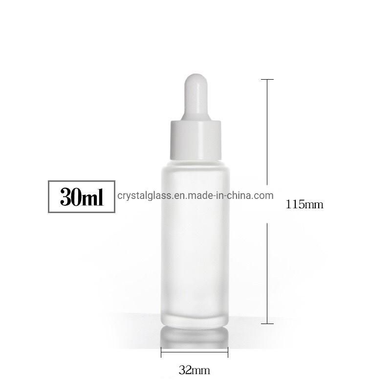 30ml White Color Lotion Oil Bottle with White Dropper