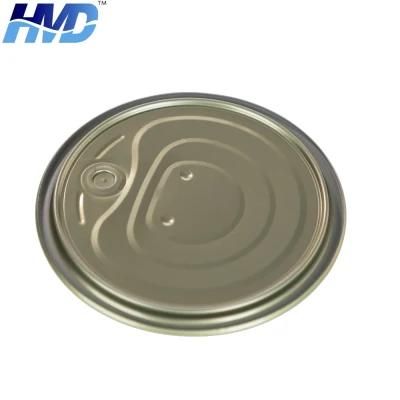300 Tinplate Eoe BPA Ni Epoxy Lacquer Round Food Can Tuna Fish Easy Open End Lid