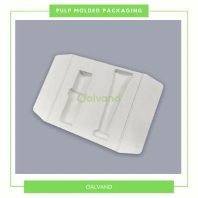 Customized Plastic Free Sugarcane Bagasse Pulp Molded Cosmetic Packagings