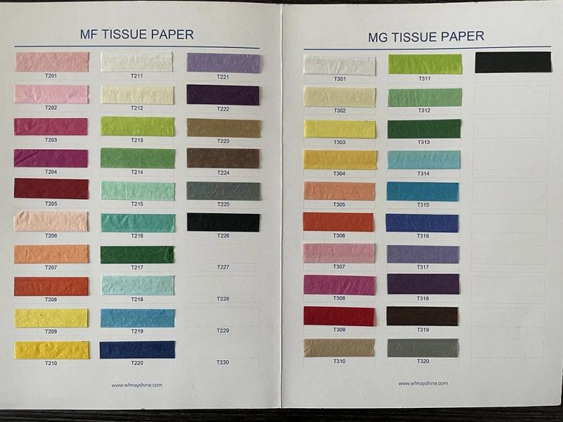 17GSM Acid Free Colorful Tissue Paper for Wrapping