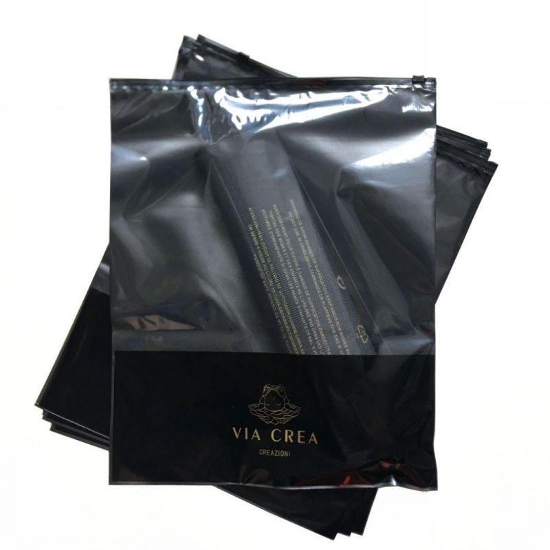 Zipper Bags Packaging Poly Bag for Clothing Custom Logo Plastic Bags