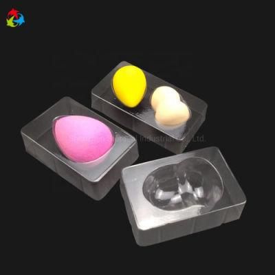 Cosmetic Powder Puff Disposable Small Blister Plastic Trays
