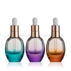 Luxury Essential Oil Bottles Clear Glass Bottles with Aluminum Cap