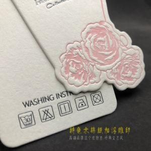 Custom Clothing Trademark Hanging Custom Logo General High-Grade Kapok Paper Women&prime;s Clothing Tag