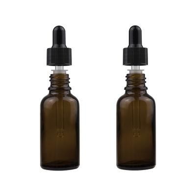 Factory Wholesale Cosmetic Dropper Glass Bottle Amber Bottle Essential Oil Bottle