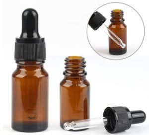 10ml Amber Glass Dropper Bottle with Plastic Dropper