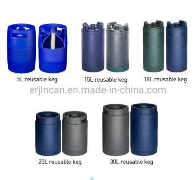 Reusable Plastic Beer Kegs 5L with Disposable Inner Bag Spear