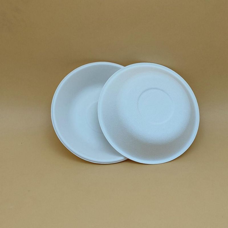 220ml (8OZ) Small Sugarcane Bagasse White Round Bowls for Soup