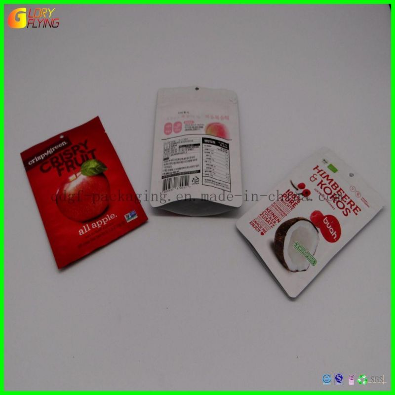 Custom Standing Zipper Plastic Bags Frozen Food Fruit Packaging Bags.