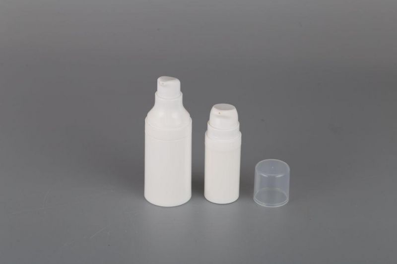 10% off 5ml 10ml 15ml 30ml Airless Dispenser Bottle Round Airless Bottle with Aluminum Cover for Cosmetic