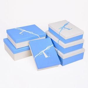Blue Color Gift Packing Box with Lid