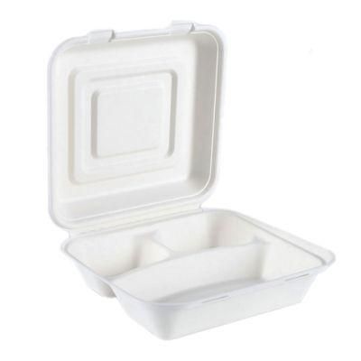 Compostable Disposable Biodegradable Eco Friendly Sugarcane Bagasse Food Container