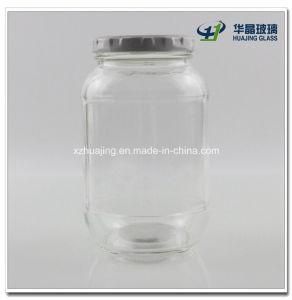 400ml 12oz Cylinder Pickle Glass Jar with Metal Lid