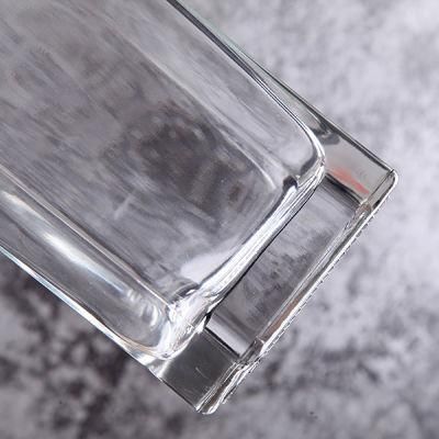 500ml Whisky Vodka Brandy Gin Glass Bottle in Square Shape