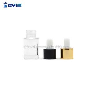 High Clear 30ml Glass Dropper Bottle with Colored Screw Cap