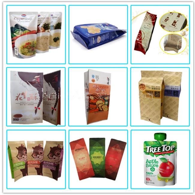 Top Quality Customized Printing Laminated Snack Zipper Stand up Pouches