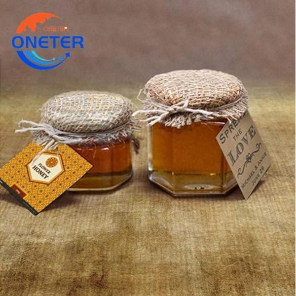 45ml, 85ml, 100ml, 180ml, 280ml, 380ml, 500ml Hexagon Glass Bottle Honey Glass Jar Food Bottle